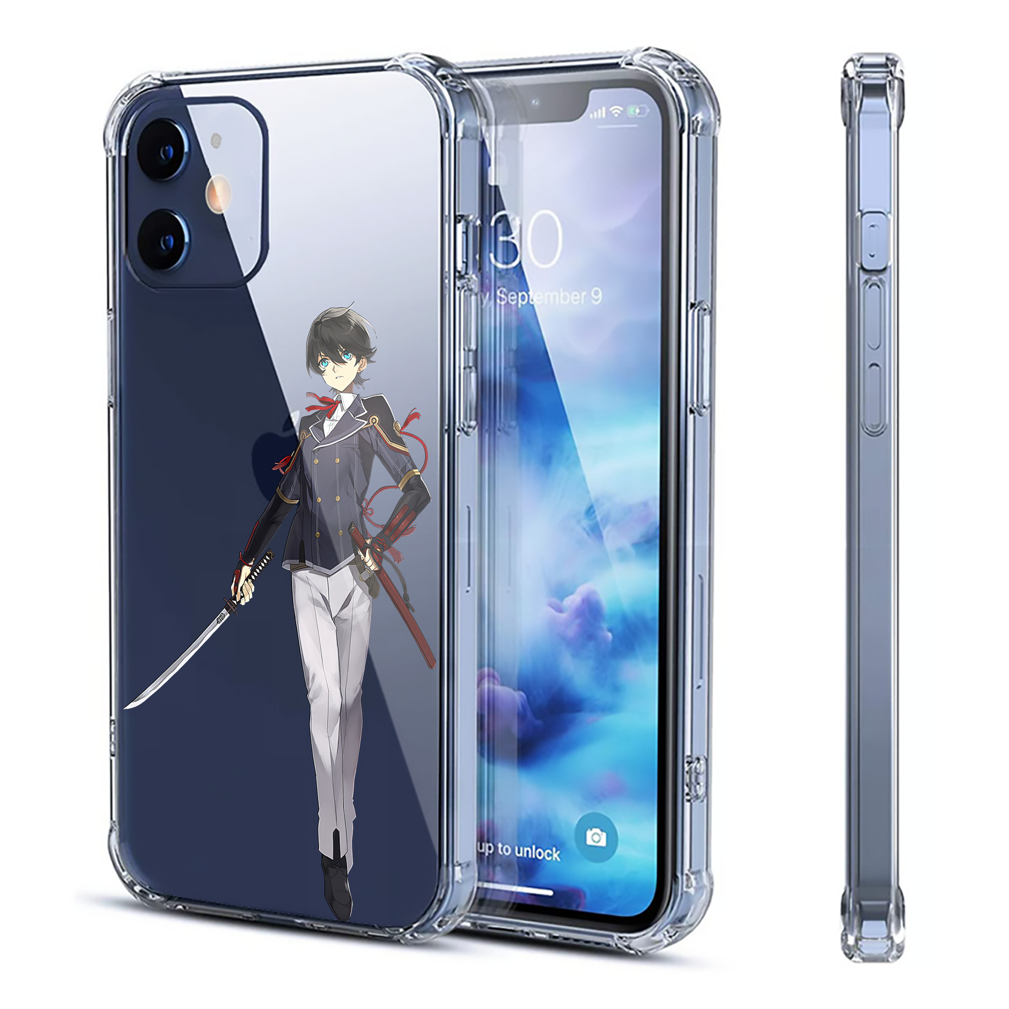 （画像用） 刀剣乱舞 Touken Ranbu 【iPhone 12シリーズ対応】透明スマホケース（クリアソフトケース）